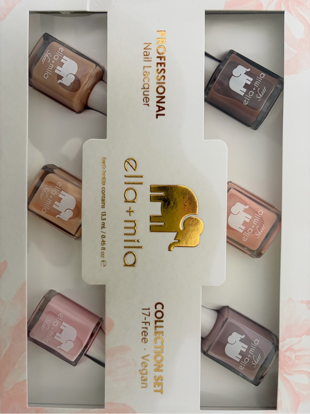 Ella + Mila Women’s Nail Lacquer Collection Set – Neutral & Pink Shades NEW - Picture 2 of 4